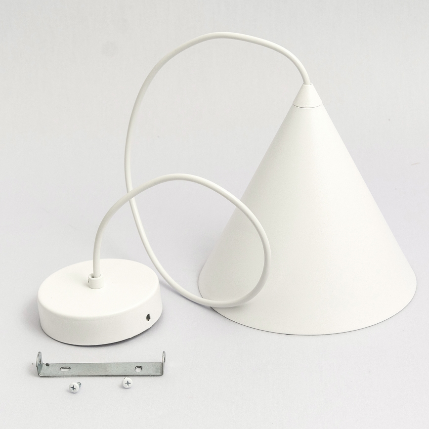 Viseća svjetiljka na kabelu ETNA II 1xE27/15W/230V Ø 18,5 cm bijela