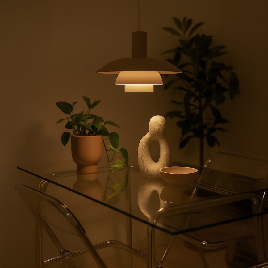 Viseća svjetiljka na kabelu FERRO 1xE27/15W/230V siva