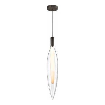 Viseća svjetiljka na kabelu NORDIC 1xG9/5W/230V crna/prozirna