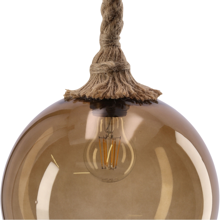 Viseća svjetiljka na kabelu SHEDON 1xE27/40W/230V dimno-bež