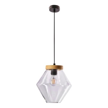 Viseća svjetiljka na sajli BRELS 1xE27/40W/230V prozirna