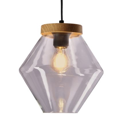 Viseća svjetiljka na sajli BRELS 1xE27/40W/230V prozirna