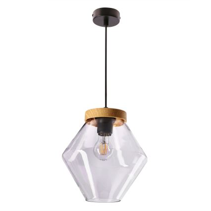 Viseća svjetiljka na sajli BRELS 1xE27/40W/230V prozirna