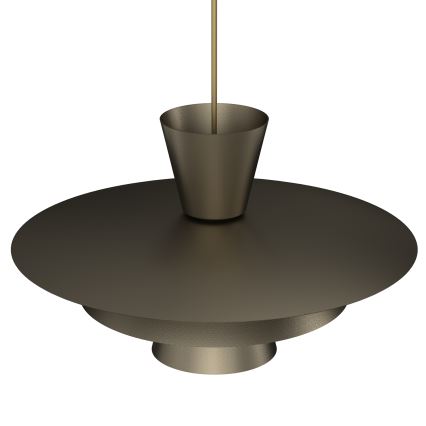 Viseća svjetiljka na sajli PLATO 1xE27/15W/230V brončana