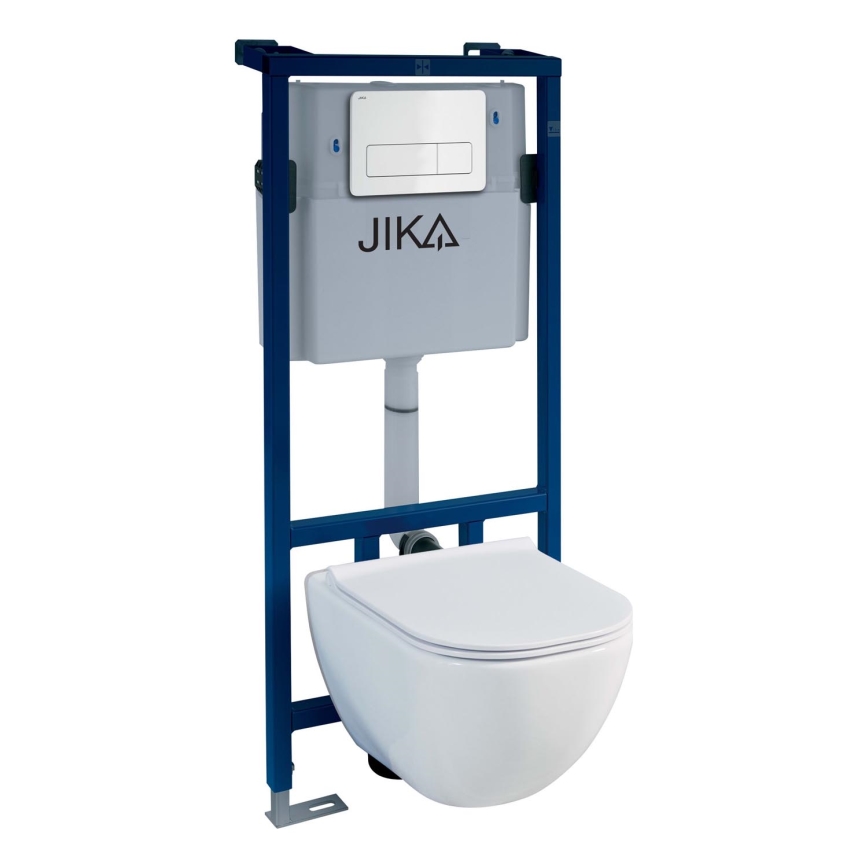 Viseća WC školjka MIO Rimless + WC daska SoftClose MIO + tipka za ispiranje DUAL + podžbukni modul + izolacijska podloga