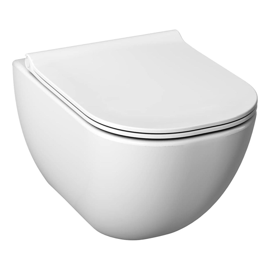 Viseća WC školjka MIO Rimless + WC daska SoftClose MIO + tipka za ispiranje DUAL + podžbukni modul + izolacijska podloga