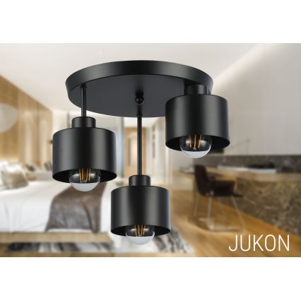 Viseći luster 3xE27/35W/230V pr. 30 cm crna
