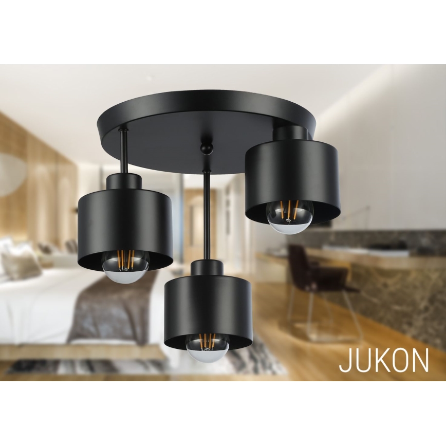 Viseći luster 3xE27/35W/230V pr. 30 cm crna