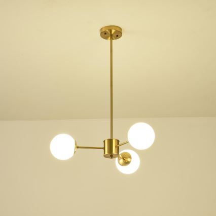 Viseći luster 3xE27/40W/230V mesing