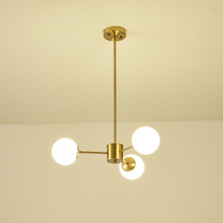 Viseći luster 3xE27/40W/230V mesing