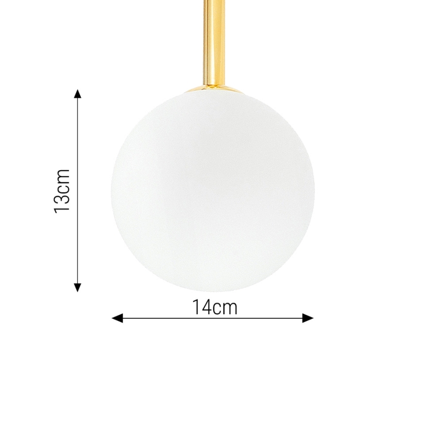 Viseći luster 4xE27/35W/230V pr. 70 cm zlatna