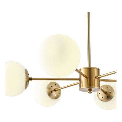 Viseći luster 6xE27/40W/230V mesing
