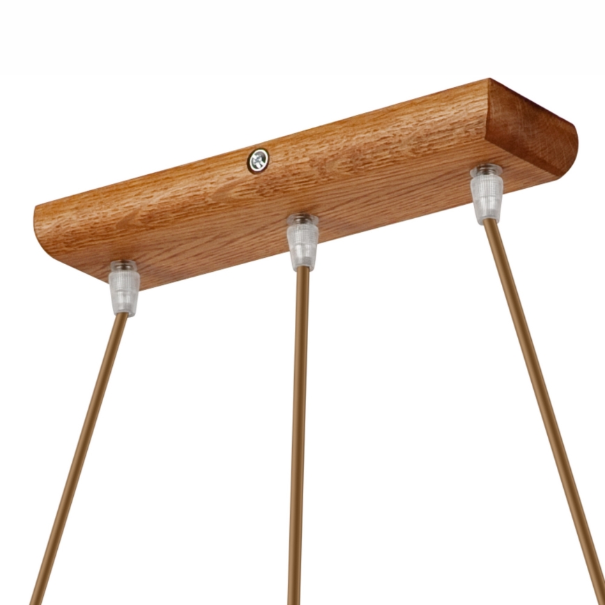 Viseći luster AIDA na kabelu 3x E27/60W/230V Ø 25 cm hrast