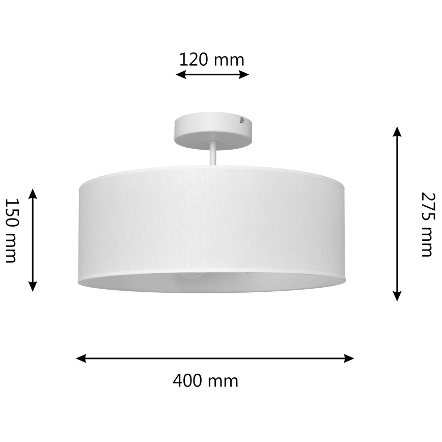 Viseći luster ALBA 3xE27/15W/230V bijela