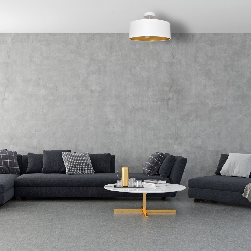 Viseći luster ALBA 3xE27/15W/230V bijela/zlatna