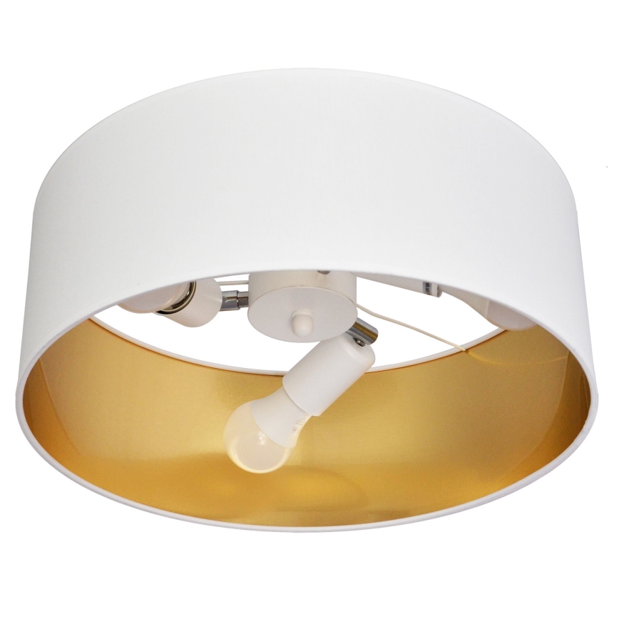 Viseći luster ALBA 3xE27/15W/230V bijela/zlatna