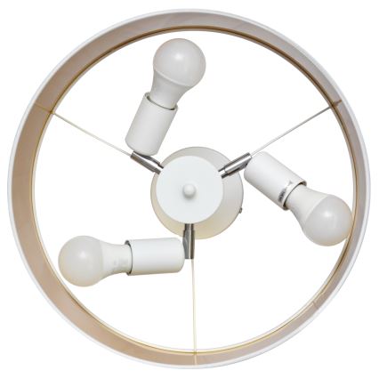 Viseći luster ALBA 3xE27/15W/230V bijela/zlatna