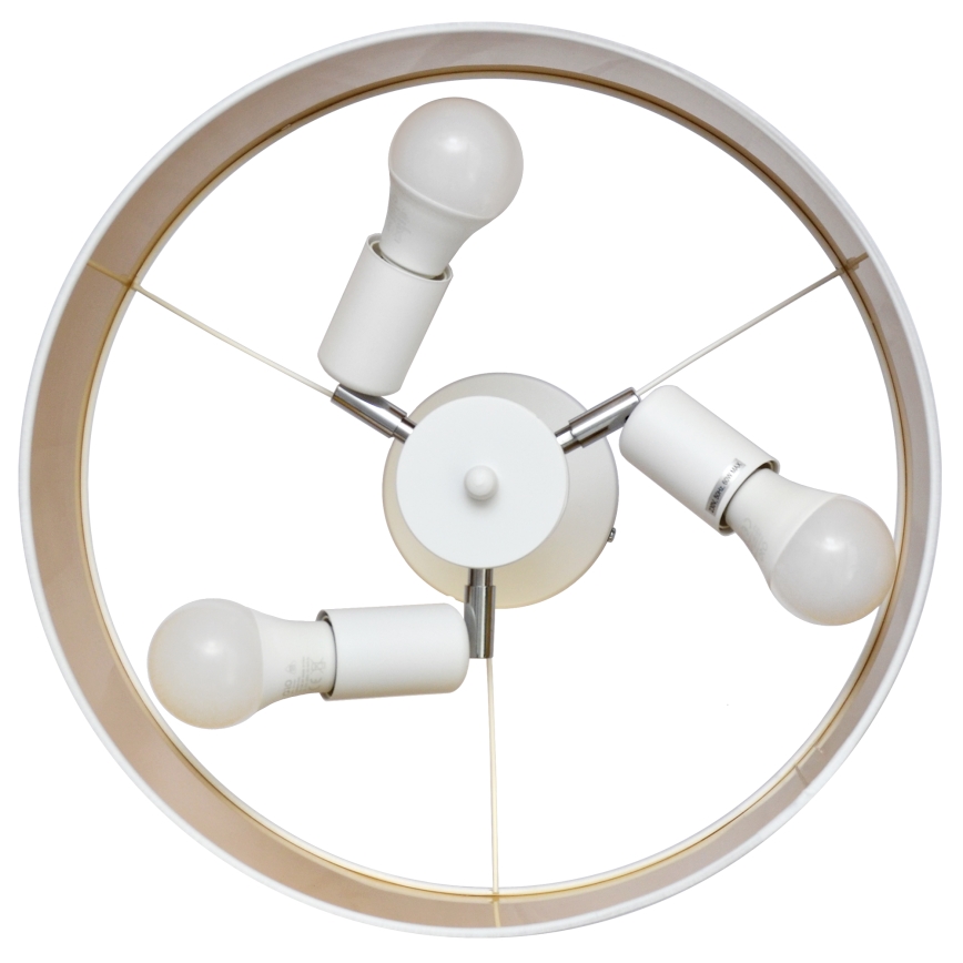 Viseći luster ALBA 3xE27/15W/230V bijela/zlatna
