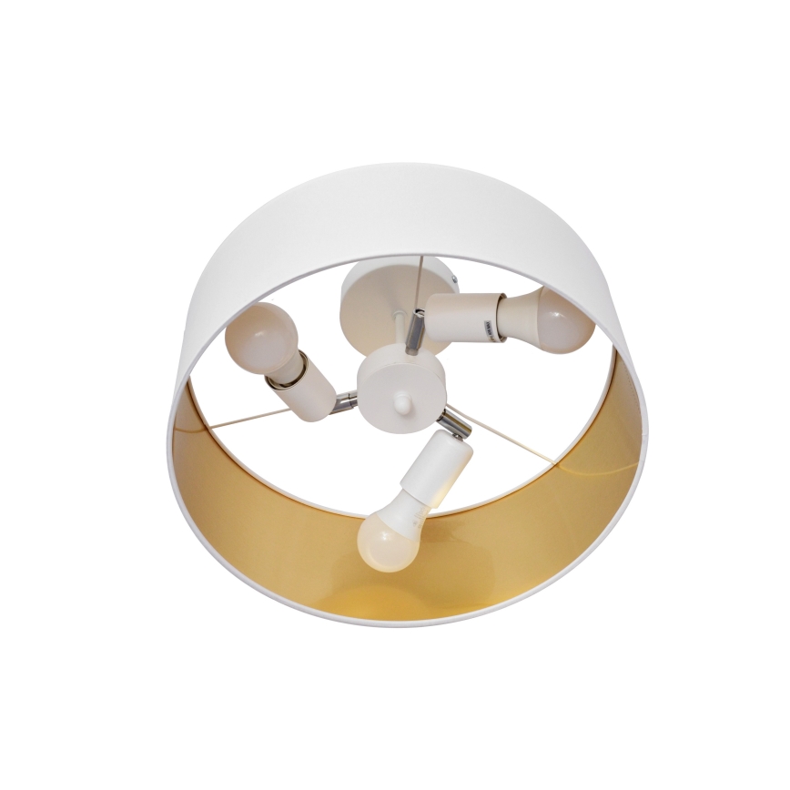Viseći luster ALBA 3xE27/15W/230V bijela/zlatna