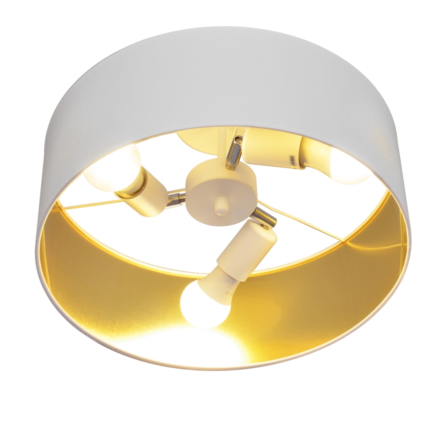 Viseći luster ALBA 3xE27/15W/230V bijela/zlatna