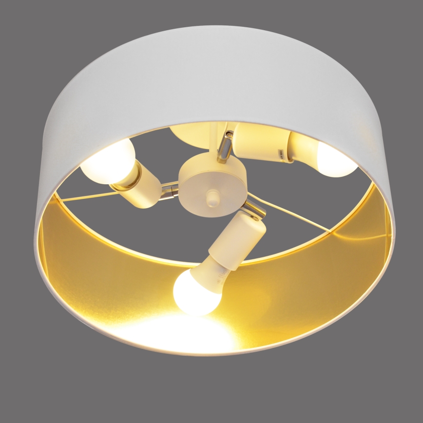 Viseći luster ALBA 3xE27/15W/230V bijela/zlatna