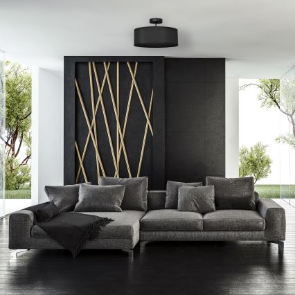 Viseći luster ALBA 3xE27/15W/230V crna