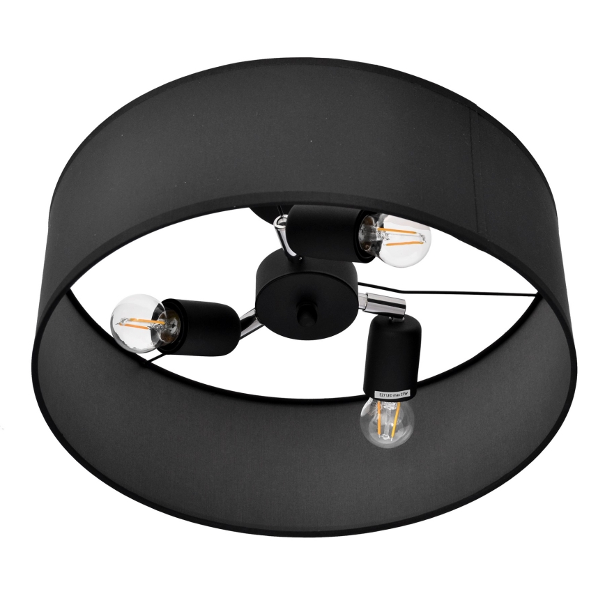 Viseći luster ALBA 3xE27/15W/230V crna