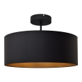 Viseći luster ALBA 3xE27/15W/230V crna/zlatna