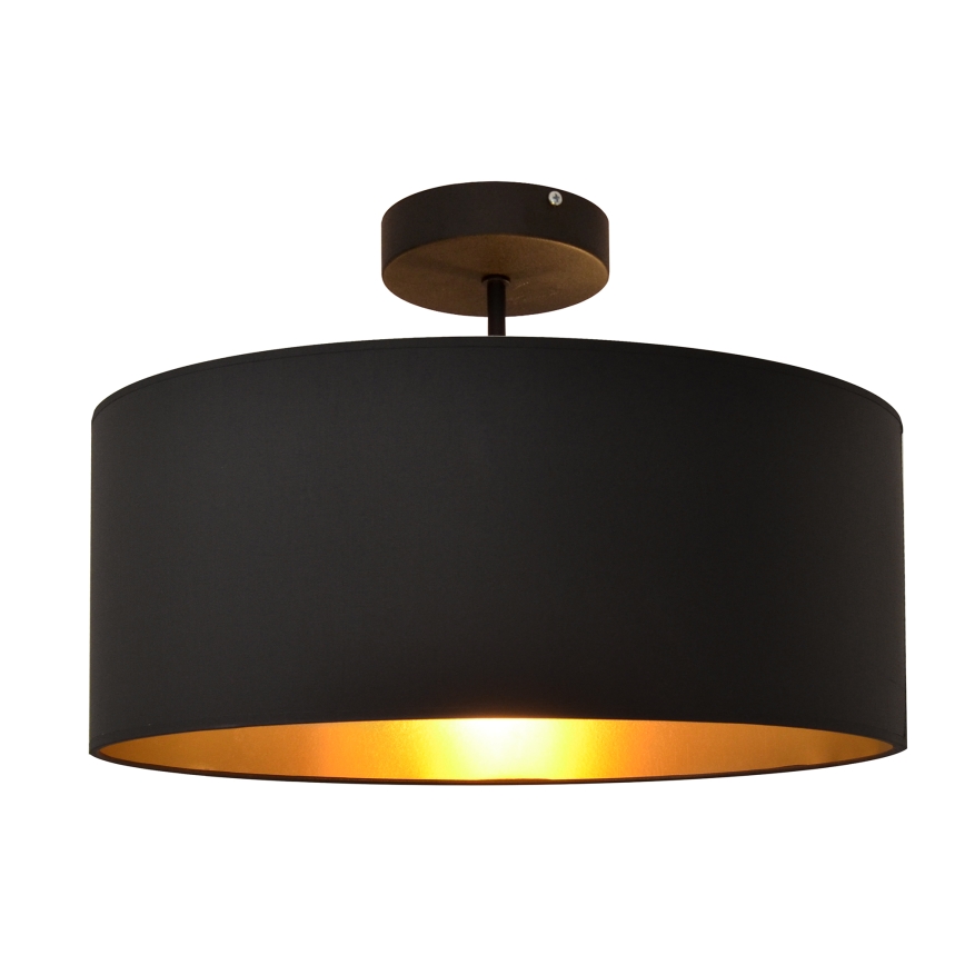 Viseći luster ALBA 3xE27/15W/230V crna/zlatna