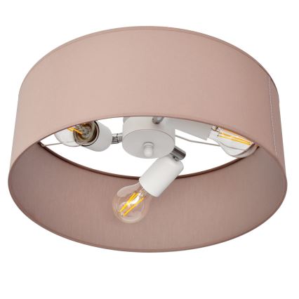 Viseći luster ALBA 3xE27/15W/230V ružičasta