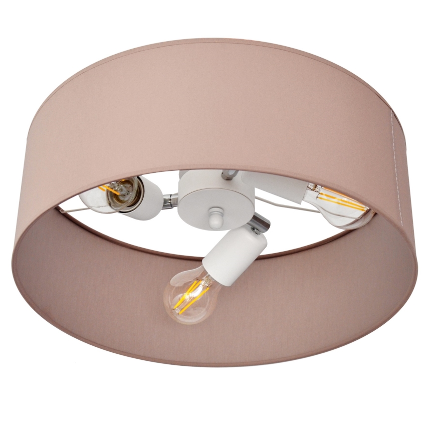 Viseći luster ALBA 3xE27/15W/230V ružičasta