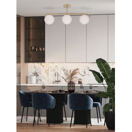 Viseći luster AMADEO 3xE14/40W/230V mesing