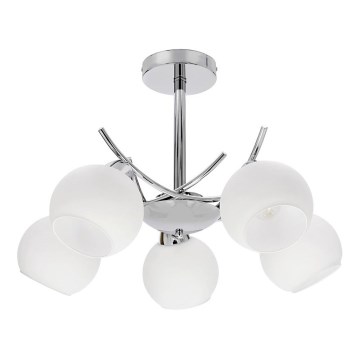 Viseći luster AMOS 5xE27/40W/230V sjajni krom