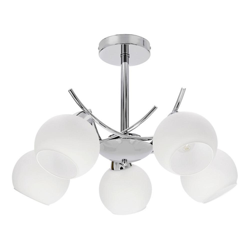 Viseći luster AMOS 5xE27/40W/230V sjajni krom