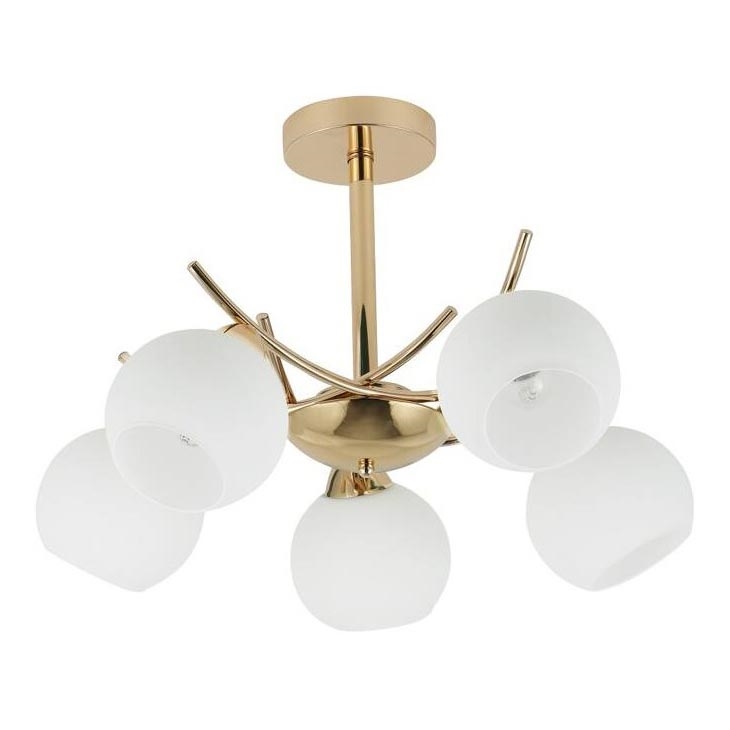 Viseći luster AMOS 5xE27/40W/230V zlatna