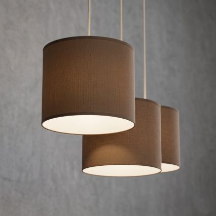 Viseći luster ARDEN na sajli 3xE27/15W/230V bež/smeđa