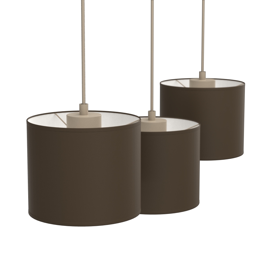 Viseći luster ARDEN na sajli 3xE27/15W/230V bež/smeđa