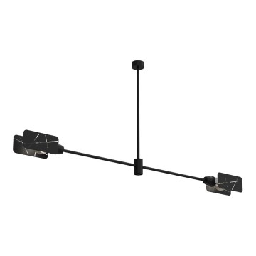 Viseći luster ASTRA 2xE27/60W/230V crna