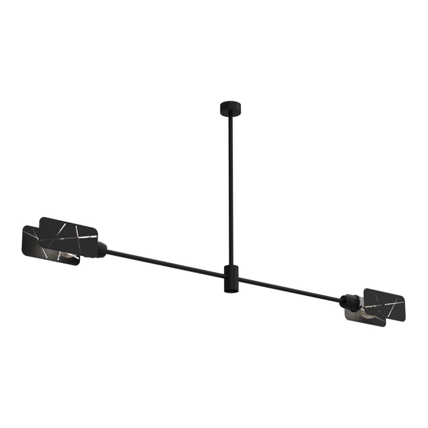 Viseći luster ASTRA 2xE27/60W/230V crna