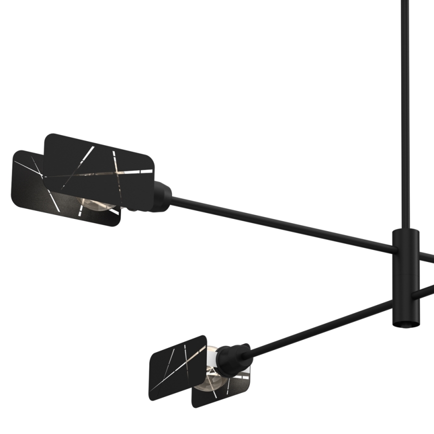 Viseći luster ASTRA 4xE27/60W/230V crna