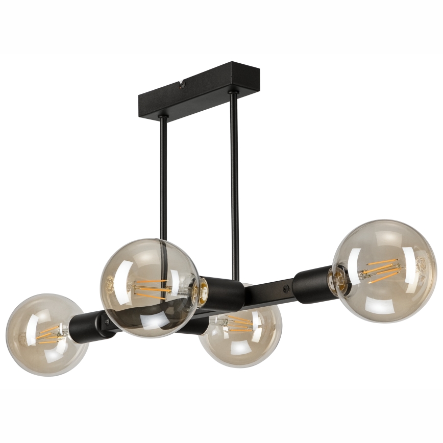 Viseći luster ASTRID 4xE27/60W/230V crna
