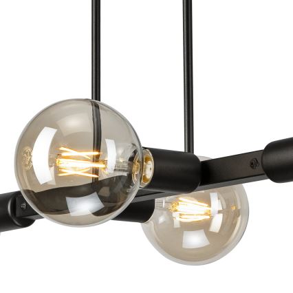 Viseći luster ASTRID 4xE27/60W/230V crna