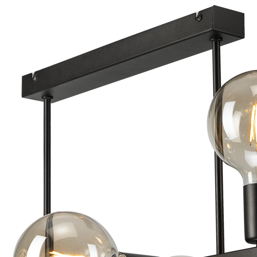 Viseći luster ASTRID 6xE27/60W/230V crna