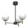 Viseći luster AWINION 3xE27/15W/230V bijela/zlatna/crna
