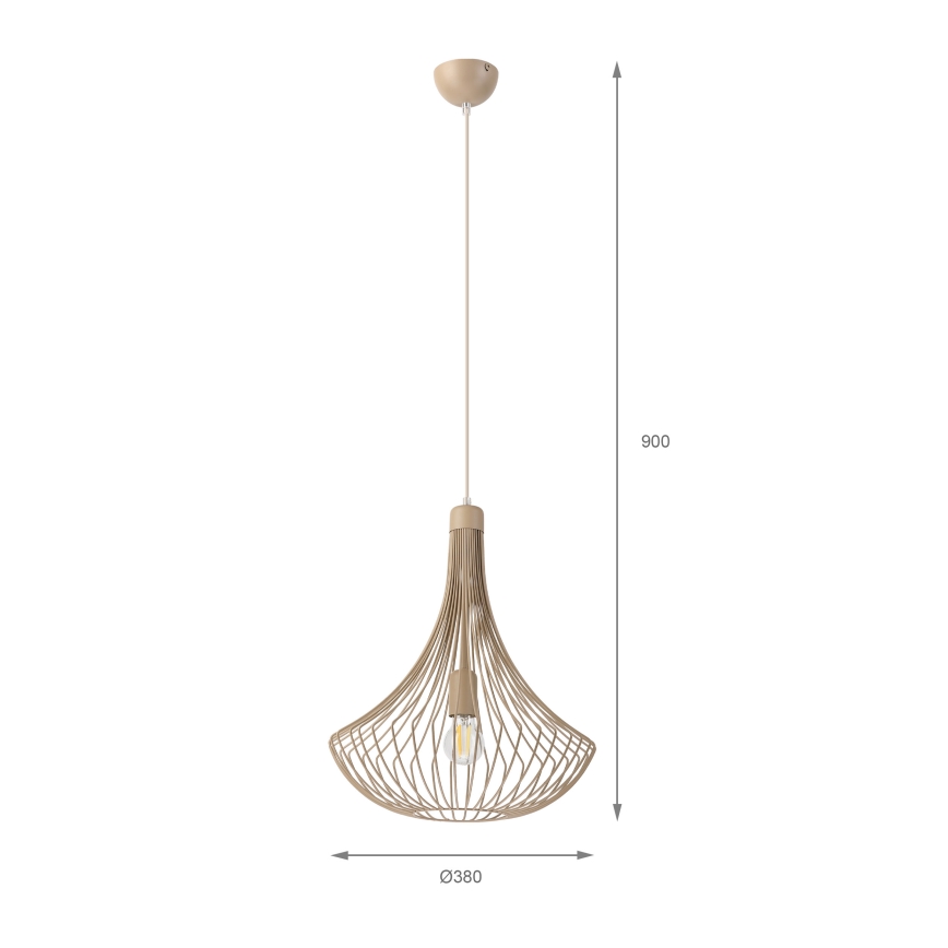 Viseći luster BALERINA 1xE27/15W/230V bež