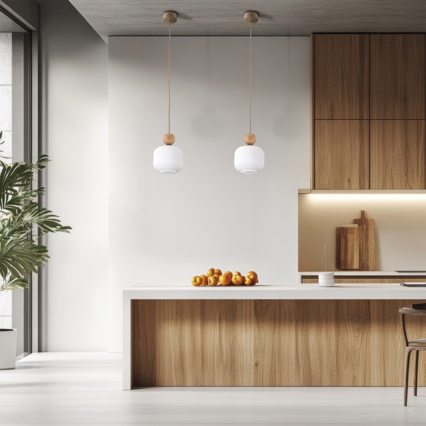 Viseći luster BALLO na kabelu 1xE14/10W/230V bež