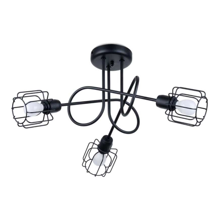 Viseći luster BELUCI 3xE14/40W/230V crna