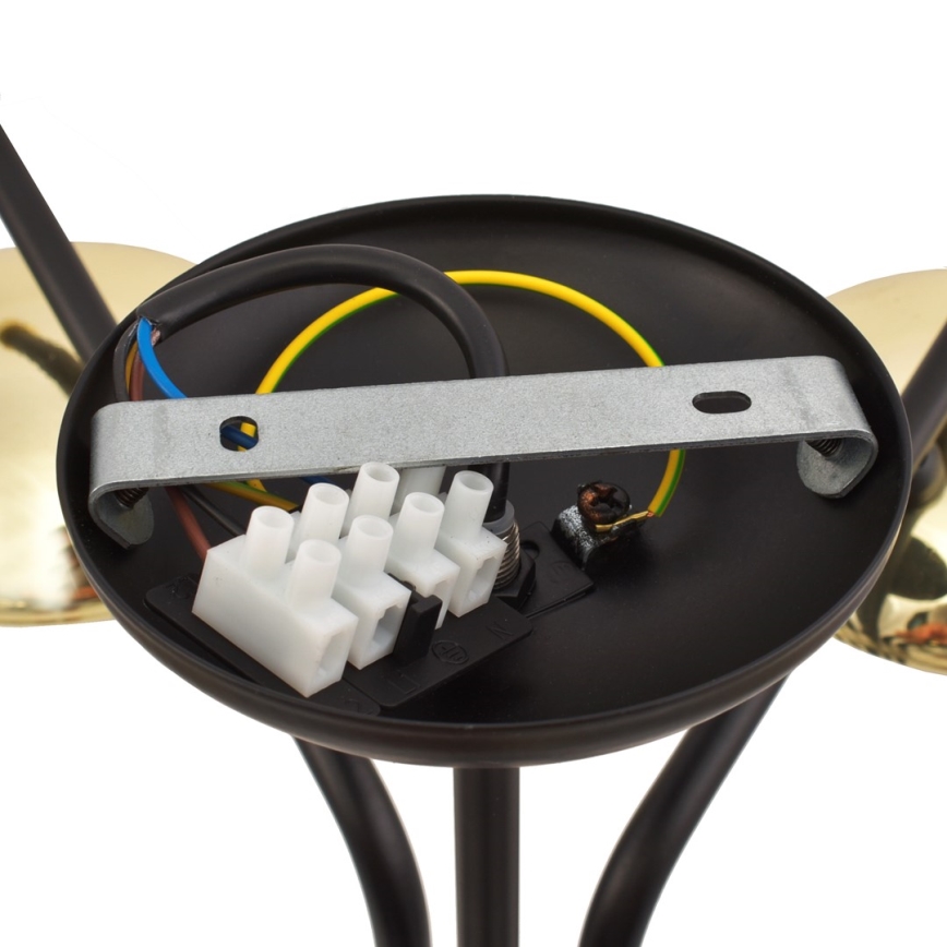 Viseći luster CARINA 5xE14/40W/230V crna