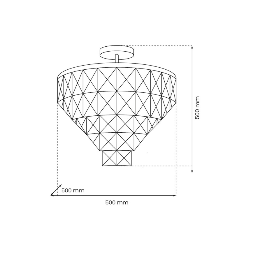 Viseći luster CHELSEA 6xE14/40W/230V pr. 50 cm sjajni krom