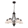 Viseći luster CLAIR na kabelu, 5xE27/60W/230V, promjer 65 cm, brončani